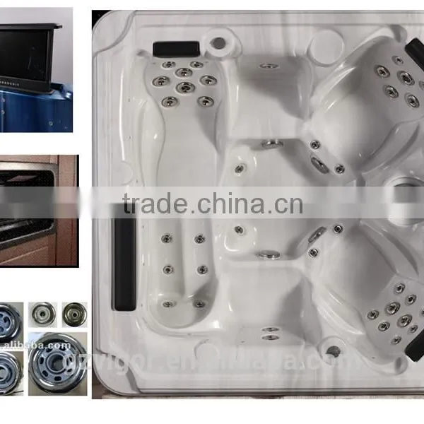 2015 Popular Indoor Bathtub for Bubble Machine Spa Bath,solid Wood Bathtub,spa Bath