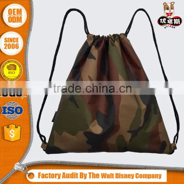 Wholesale Heavy Duty Prmotion Shoes Military Drawstring Bag Gift Backpack photo-4