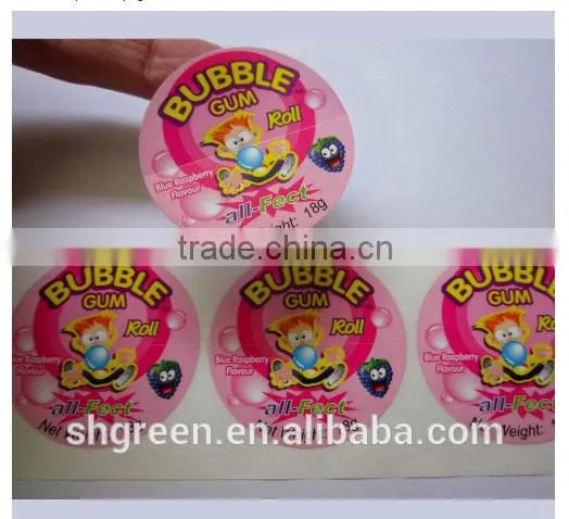 Die-cut Gum Kraft Paper Sticker With Printing Fire Design photo-4