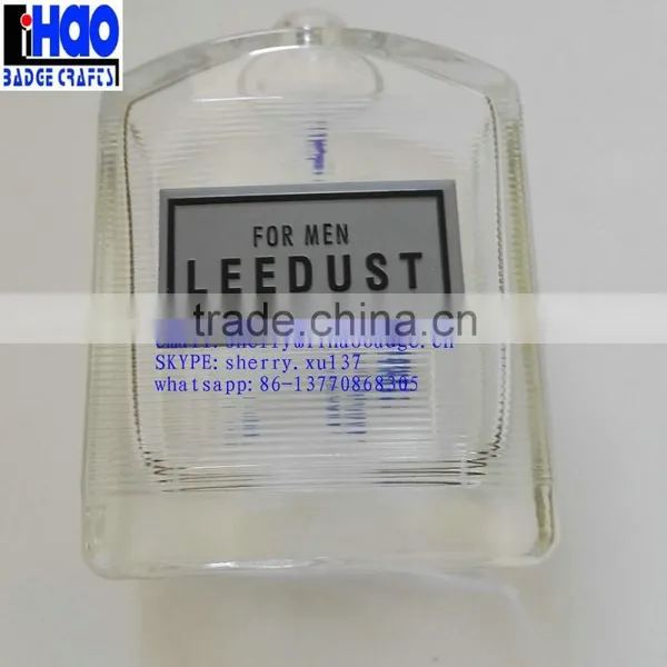 Custom Metal Logo Aluminum Metal Perfume Bottle Label Sticker