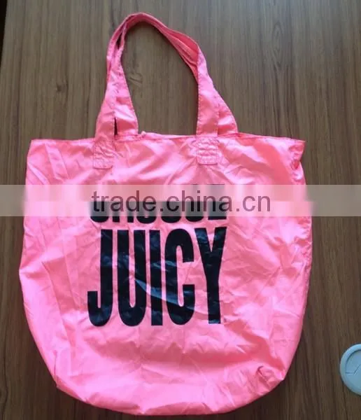 Candy-paint Polyester Folding Shopping Bag photo-2