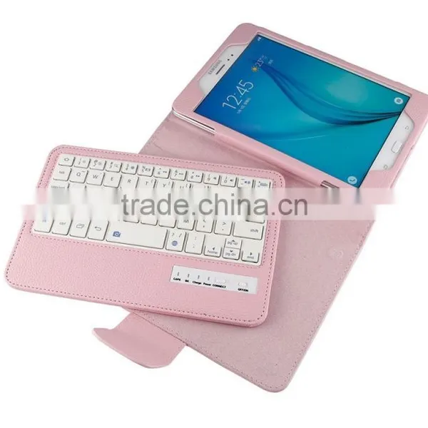 Litchi Pattern All-in-one Bluetooth Keyboard for Samsung TABA 8.0inch T350/T351-SA1035 photo-5