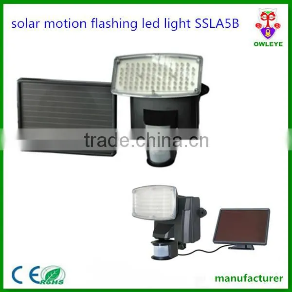 motion activated flashing solar led lights for outdoor