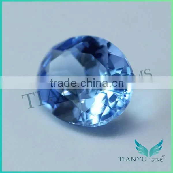 Oval Synthetic Blue Spinel 110# Faceted photo-2