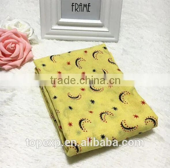 Kids Soft Touch Printed Polyester Cotton Material Scarf photo-5