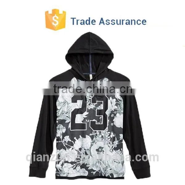 Custom Wholesale Plain Black Gret Fleece Sweatshirt Hoodie Manufacturer photo-3