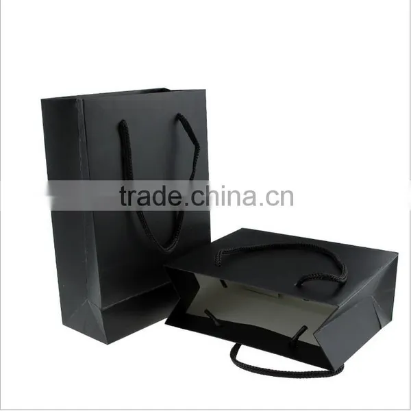 Chinese Factories Wholesale Various Size of Shopping Bag, Black Coated Paper Bag photo-4