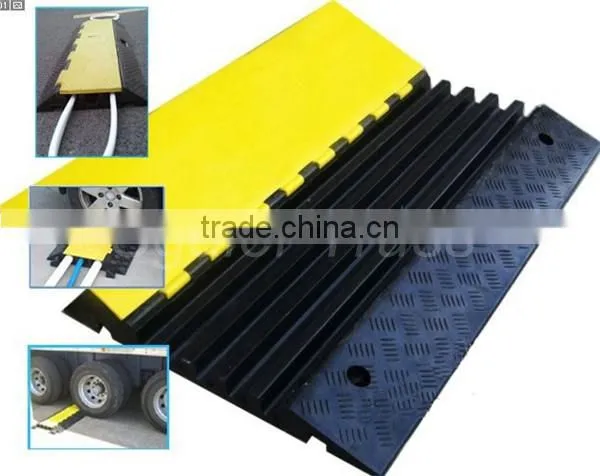 Big Loading 3 Channel Yellow and Black Cable Protector/guard Ramp photo-2