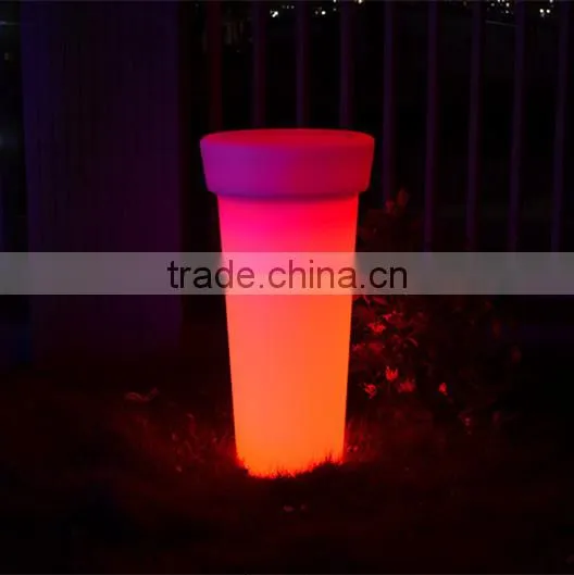 Plastic Cemetery Vase LED Out Door Decorative Flower Pot photo-3