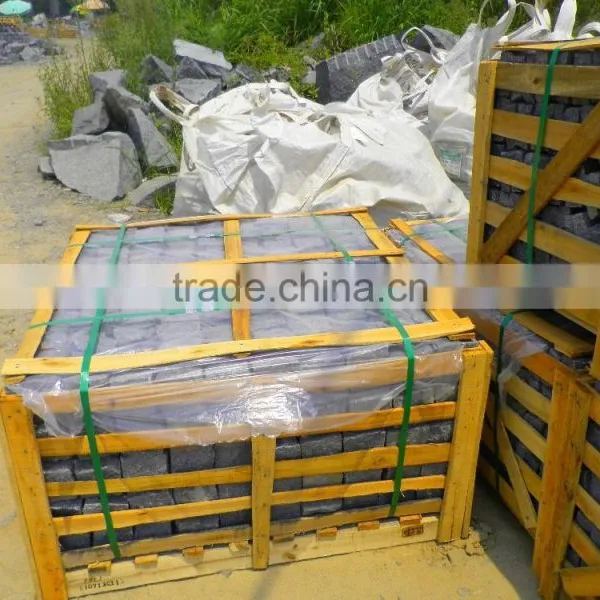 Hot Sell Black Granite Cube Stone photo-4
