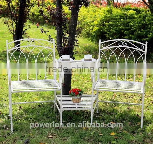 Wrought Iron Arm Chair Outdoor Garden Use Antique Vintage Style photo-3