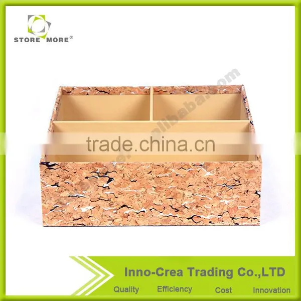 High Quality OEM Durable 3mm MDF+Cork Desk Supplies Organizer photo-6