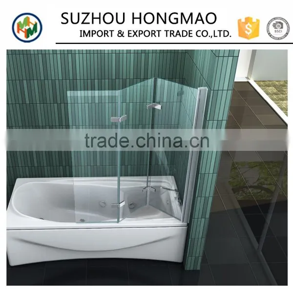 Simple Bathroom Glass Bath Screen photo-2