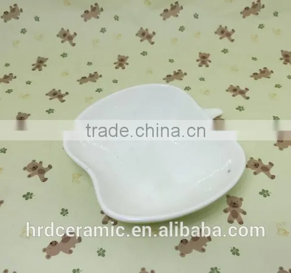 Stocked Apple Shape Porcelain Food Dish/soap Dish/salad Bowl photo-3
