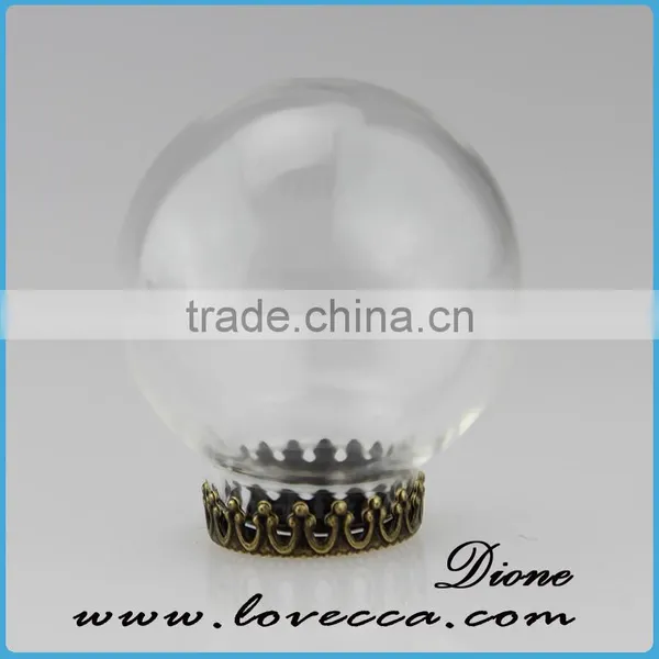 2017 Mini Glass Dome Globe Terrarium Ring With Copper photo-6