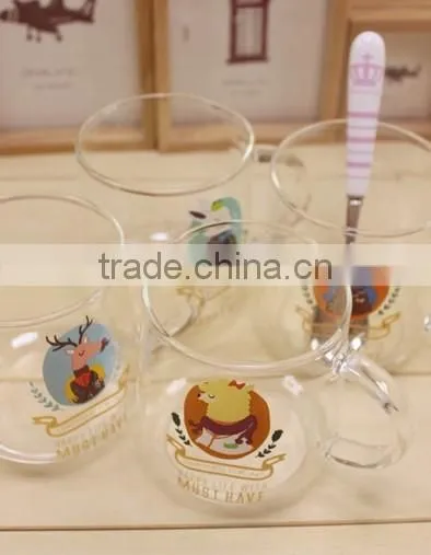 Hand Made Glass Hot Chocolate Mugs With Handle photo-2