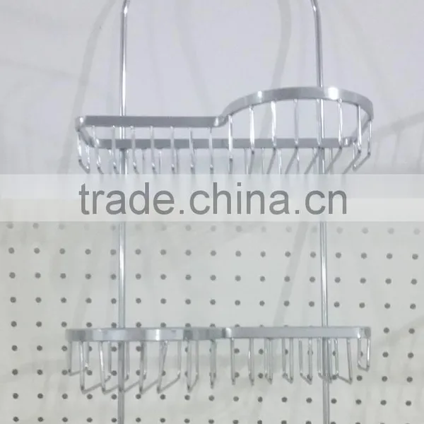 2 Tier Matel Wire Rectangular Hanging Storage Wire Basket/shower Caddy photo-2