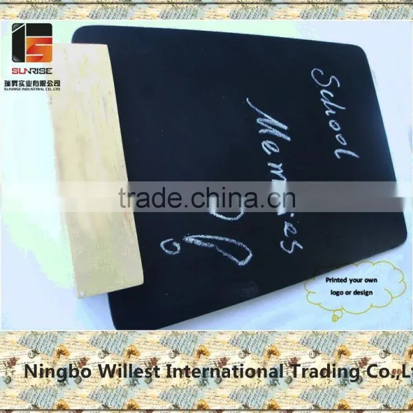 Mini Size Chalkboard With Wooden Base photo-3