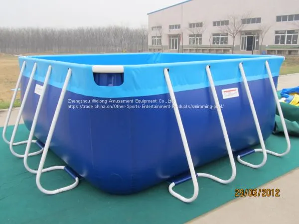PVC Steel Frame Swimming Pool/Outdoor Easily Assembled Metal Swimming Pool