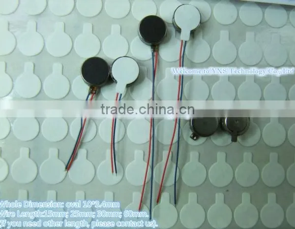 Kind Shooting Round Flat 10 * 3.4MM Phone Vibrator c 15MM 25MM 30MM 60mmwires In Stock~ photo-3