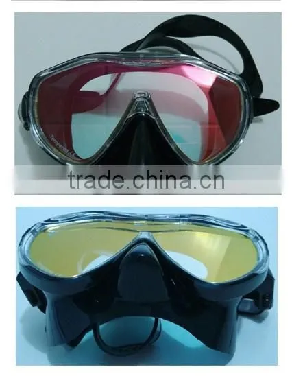 CE Approval Silicone Diving Mask With Mirrored Lens,diving Equipment for Spearfishing (MM-100)