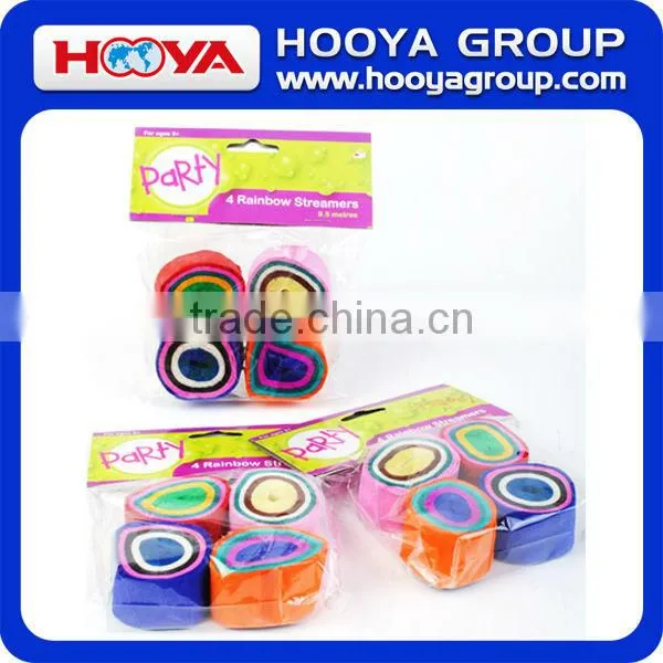 Colorful Party DIY Crepe Four Rainbow Paper Streamers photo-4