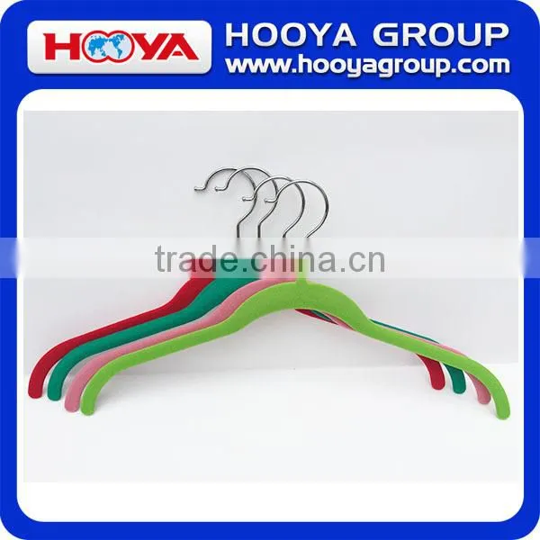 New Arrival ABS Plastic Velvet Hanger for Dresses/Suits With Notches Black as Customized Color photo-4