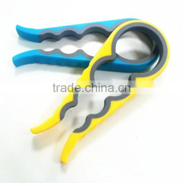 PP+TPR 4 in 1 Size Can Opener Bottle Opener Jar Opener Multifunction Gourd-shaped Can Opener Screw Cap photo-2