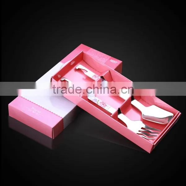 Handle Design Dinnerware Set Silver Restaurant Spoon and Fork Wedding Gift