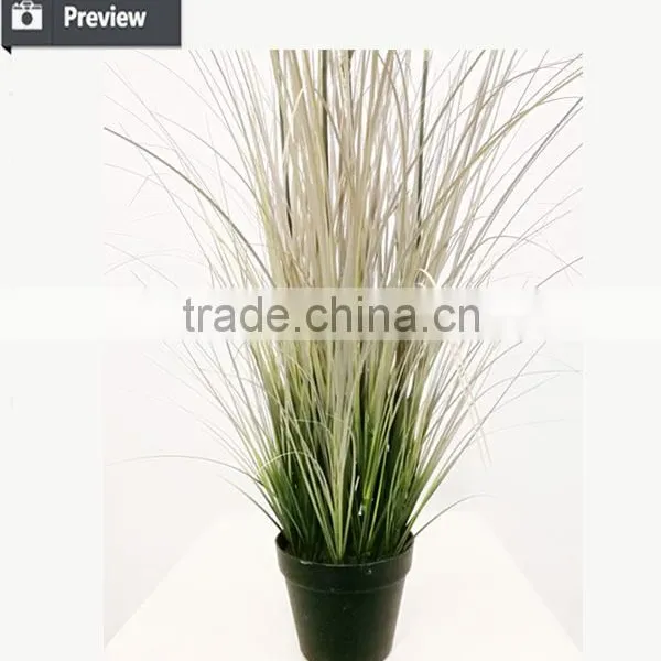 41.5 Inch Height Artificial Grass Green Potted Onion Grass With Wheat Spray Weed Pots Plant photo-2