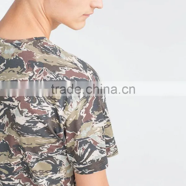 Short Sleeves Camouflage Printing T-shirt With Round Neck Men's Summer Pure Cotton Fashion Casual t Shirts photo-4