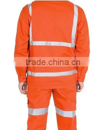 EN11612 100%cotton Flame Retardant Workwear T/C 65/35 Antistatic Garment,waterproof Oil Repellent Uniform photo-2