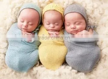 High Quality Cotton Wrapped Yarn Blanket Newborn Baby Photography Props photo-2