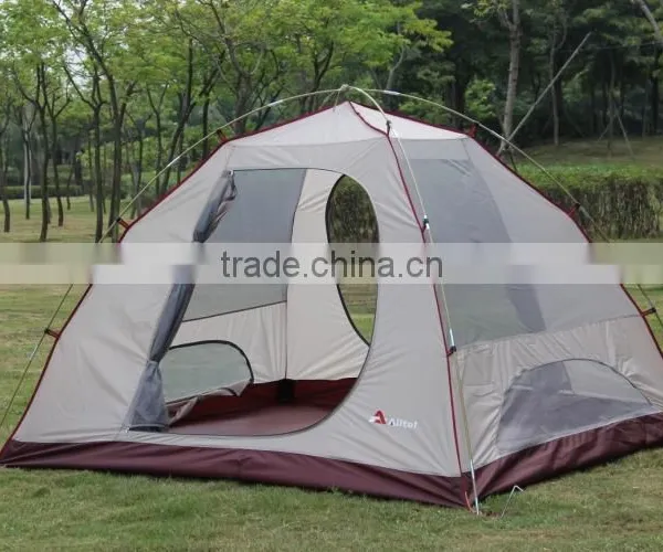 T22 Double Big Camping Tent 2 Room Family Tent 3-4 People photo-5