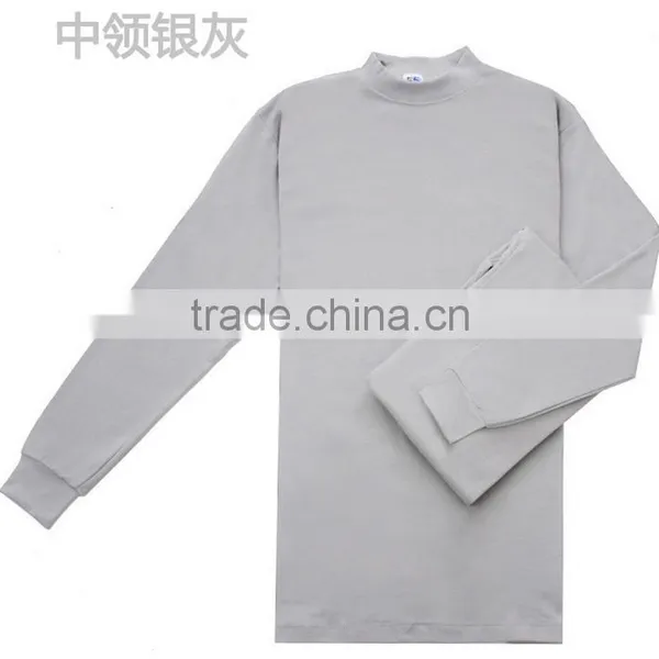 Customize Middle Collar 100%cotton Mens Ladies Thermal Underwear Clothes Set photo-3