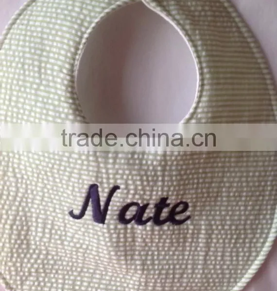 New Arrival Baby Shower Gift Seersucker Bib photo-6