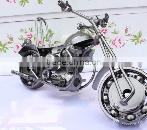Handmade Metal Motorcycle Model Iron Craft Decoration & Gift New photo-4