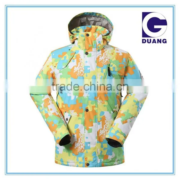 Yellow Ski Jacket Colorful Ski Jackets Active Snowboard Jacket photo-2