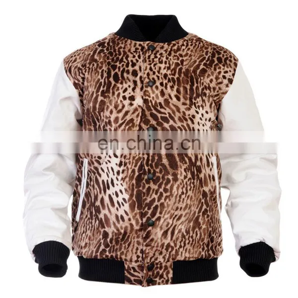 Fashion Cotton and Spandex Leopard Printed Cuff Slim Blazer Jacket 2016 Design photo-2