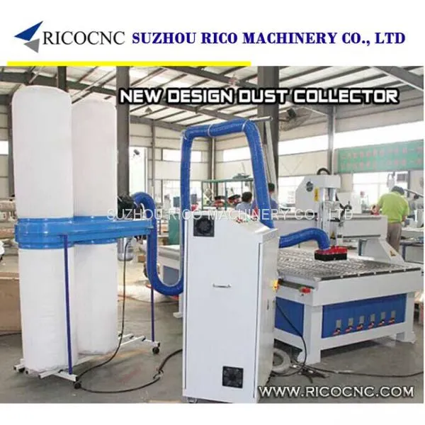 Portable 1.1KW 1.5KW Woodworking Industrial Dust Extractors Machinery for Woodworkers Dust Collection photo-2