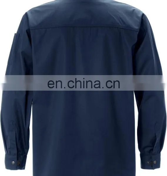 High Quality Construction 100 Cotton Work Shirts Anti Static fr Safety Work Shirt photo-2