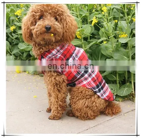 Wholesale Soft Casual Dog Plaid Shirt