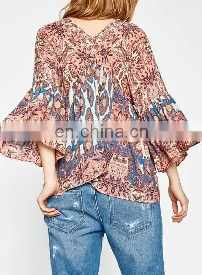 Beautiful Lady Flower Blouse photo-3