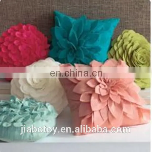 Flower Shape Throw Pillow Felt Rose With BONUS Pillow Pattern Tutorial photo-2