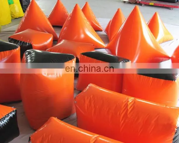 TOP Inflatable Qulity Orange Color Paint Ball Equipment,inflatable Paintball Bunkers for Sale photo-4