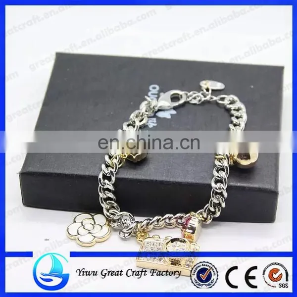 Alloy Pendants Bracelet Hand Chain Flower Plastic Pendant