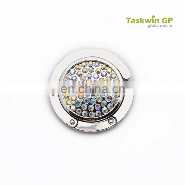 Custom Logo Roud Shape Fold Handbag Hook , Metal Bag Hanger for Table Edge photo-4