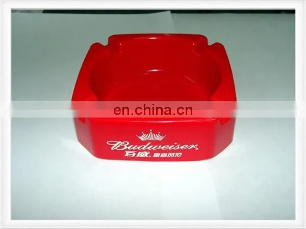 Portable Ashtray Pocket Ashtray Plastic Ashtray in Square Design Red Color Pass REACH photo-3
