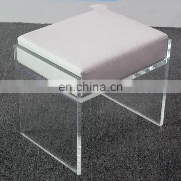 3/4" Thick Clear Acrylic Shower Bench or Stool photo-2