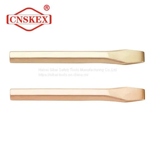 spark proof hand tools beryllium copper and aluminum bronze 6 point hexagonal chisel